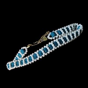 🤍Vintage 1960s Pearl Ribbon Choker